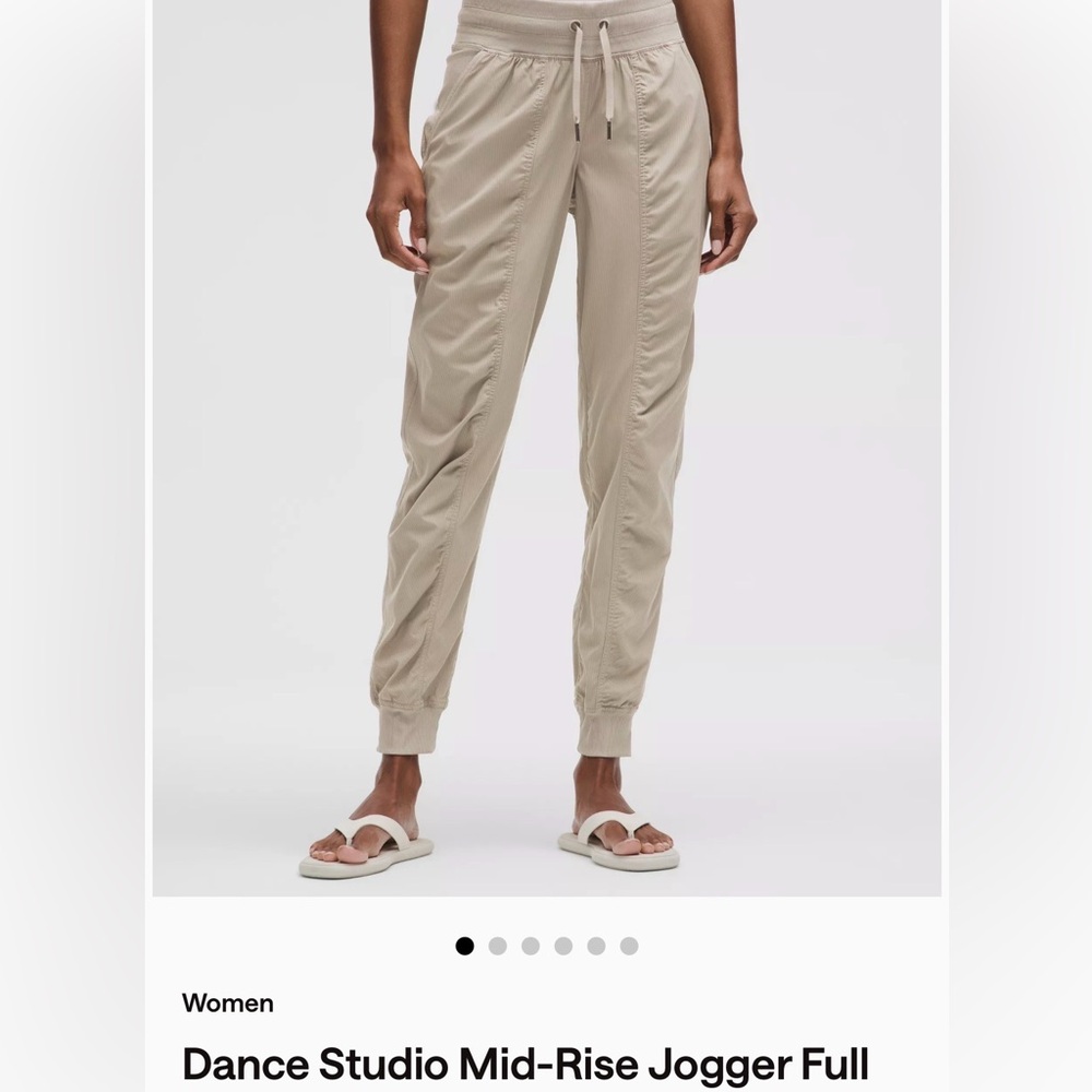 Lululemon Dance Studio Mid-Rise Jogger Full Length Sz 0 oak